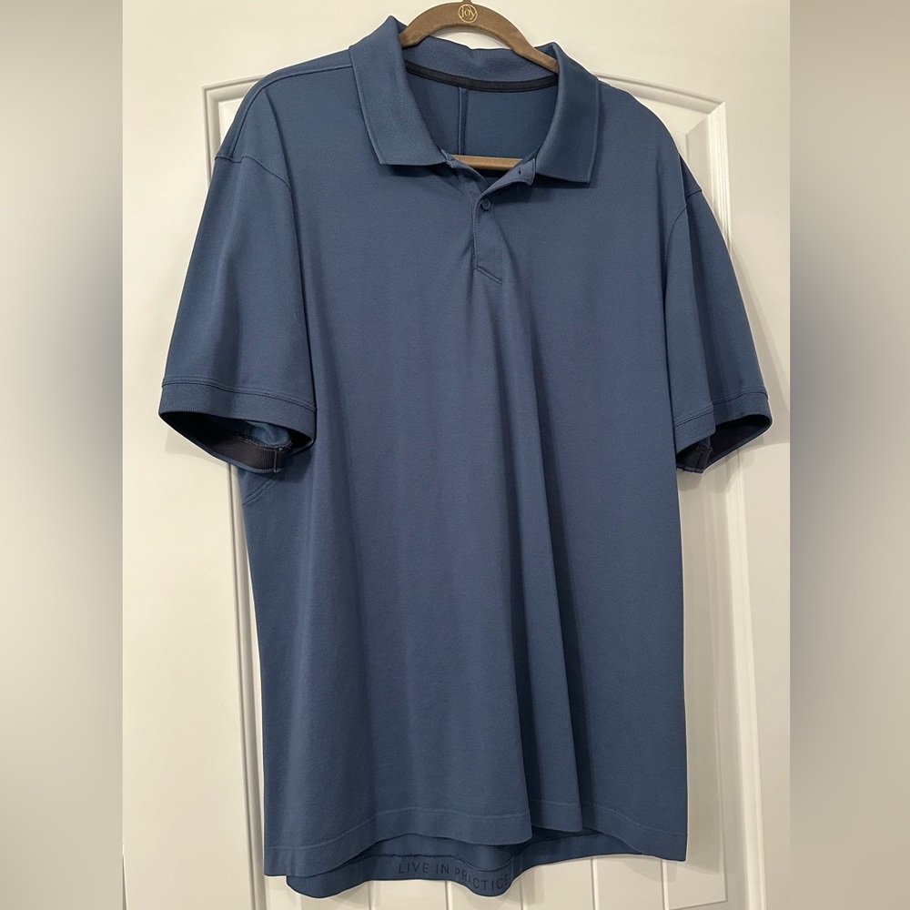 Men’s blue Lululemon golf polo